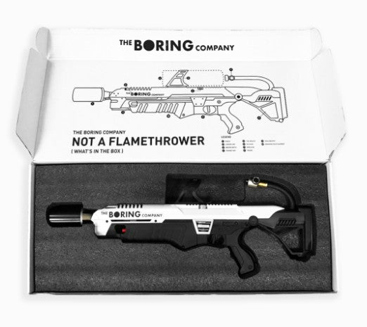 ELON MUSK NOT A FLAMETHROWER